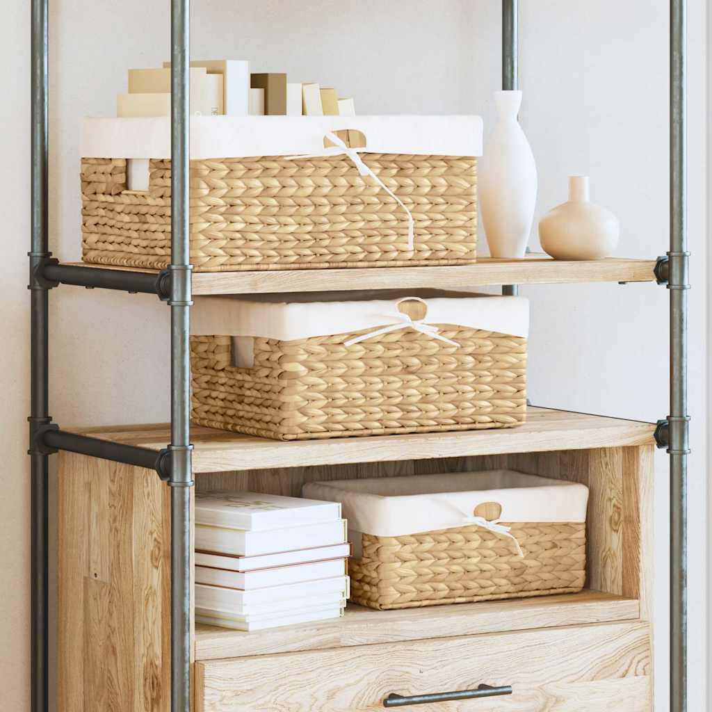Cesti Per Stoccaggio 3 Pcs Naturale 40 X 30 X 18 cm