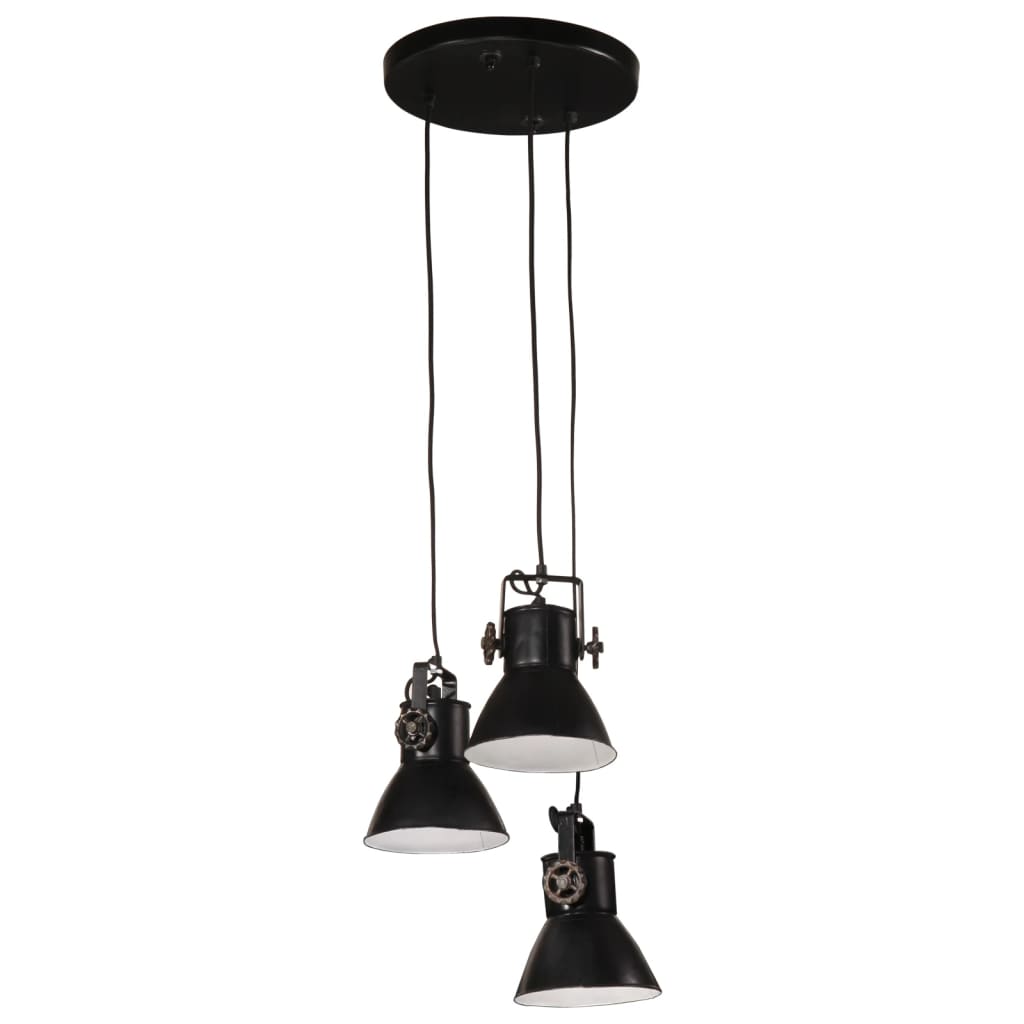 Lampada Pensile 25 W Nera 30x30x100 Cm E27
