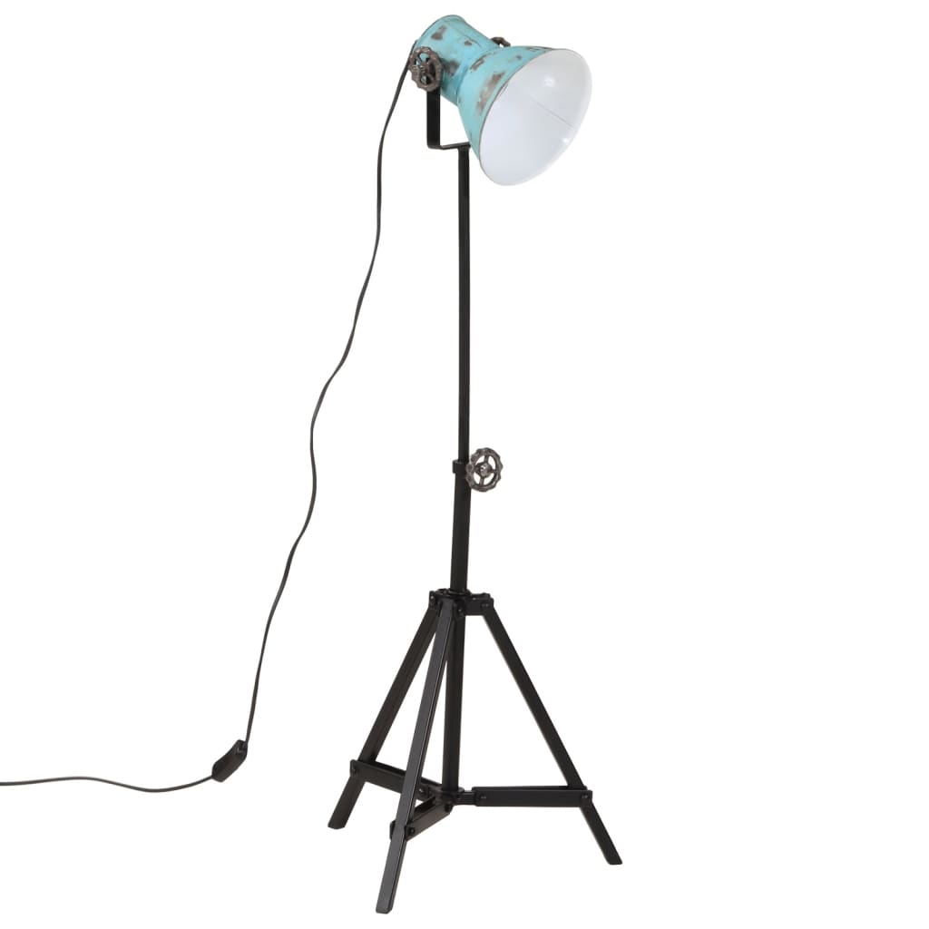Lampada Da Terra 25 W Blu Anticato 35x35x65/95 Cm E27