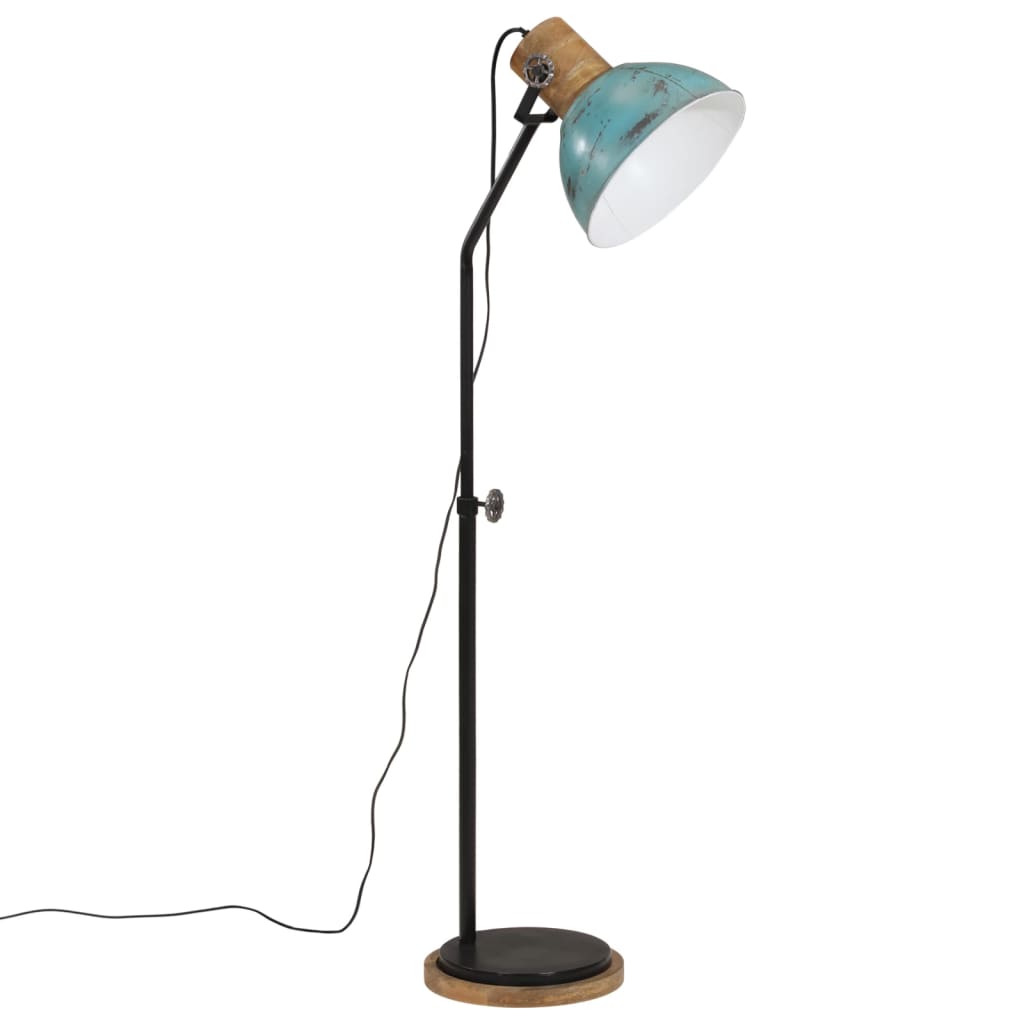 Lampada Da Terra 25 W Blu Anticato 30x30x100-150 Cm E27