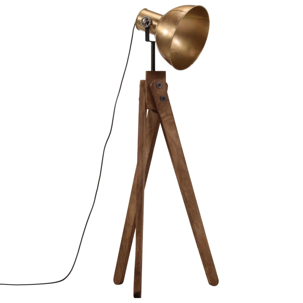 Lampada Da Terra 25 W Ottone Anticato 45x45x120 Cm E27