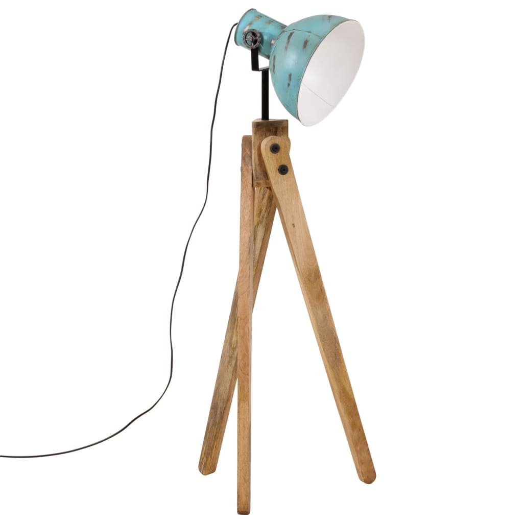 Lampada Da Terra 25 W Blu Anticato 45x45x120 Cm E27