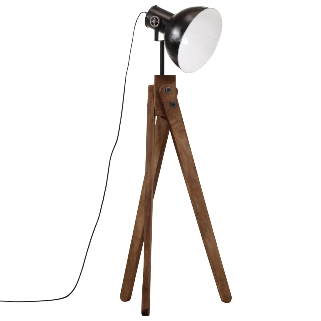 Lampada Da Terra 25 W Nera 45x45x120 Cm E27