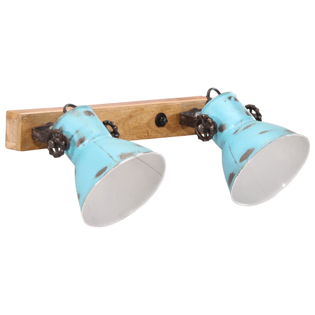 Lampada A Parete 25 W Blu Anticato 45x25 Cm E27