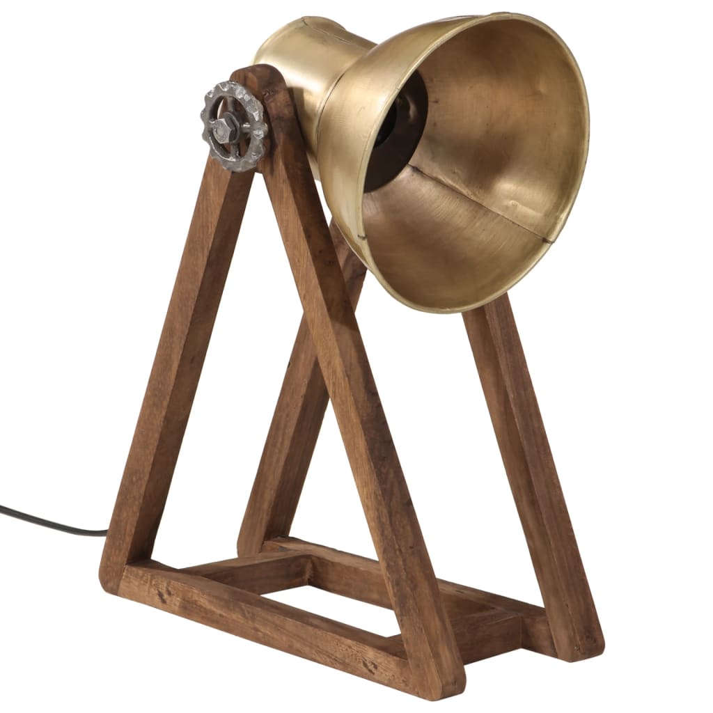 Lampada Da Scrivania 25 W Ottone Anticato 30x17x40 Cm E27