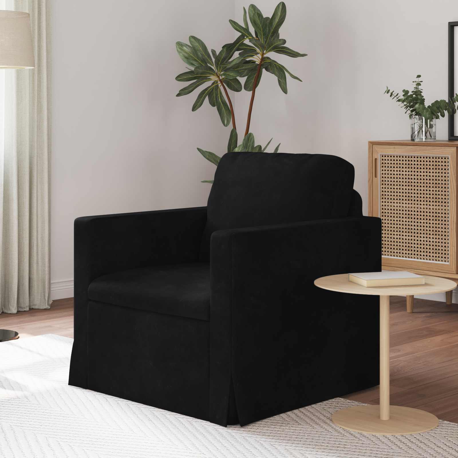 Divano Nero Dimensioni Complessive: 78 X 78 X 80 Cm (l X P X a)