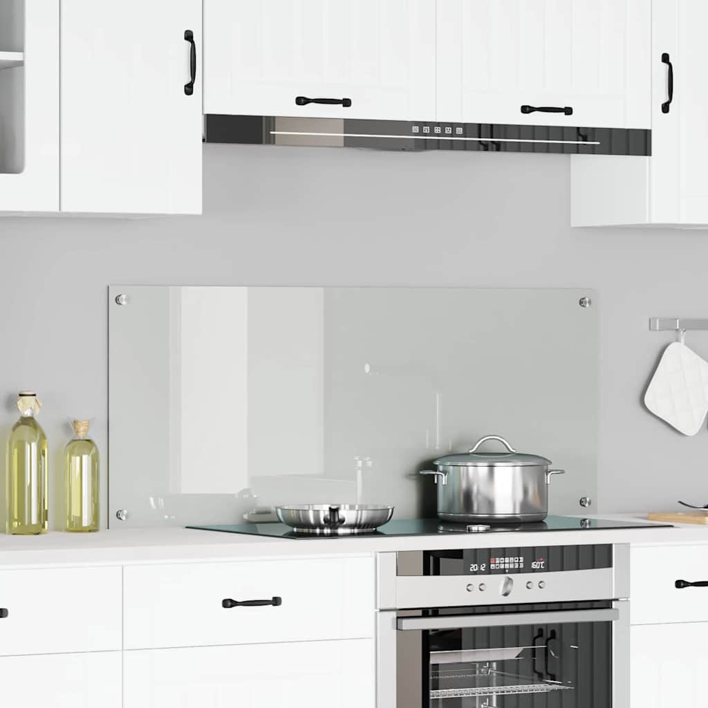 Rivestimento Da Cucina Trasparente 120 X 50 Cm Vetro Temperato
