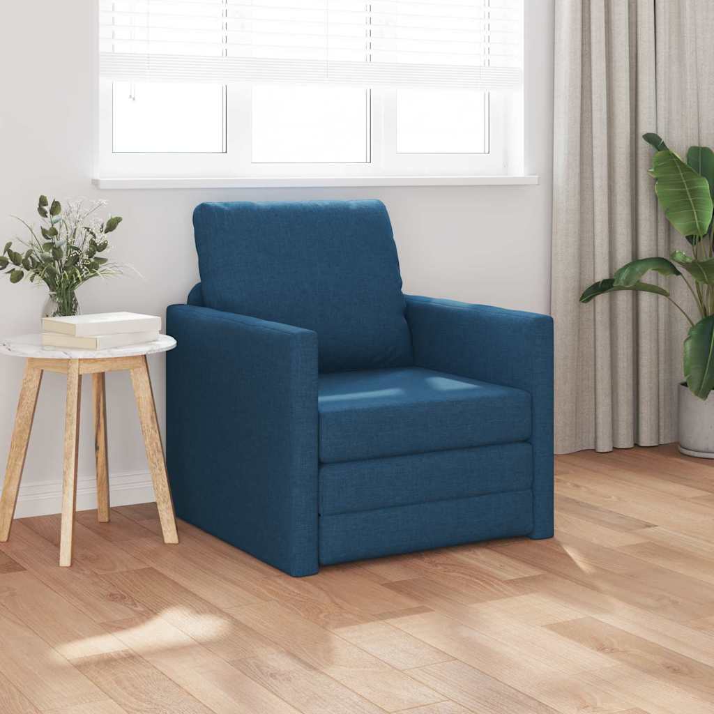 Divano Letto 60cm Blu Tessuto