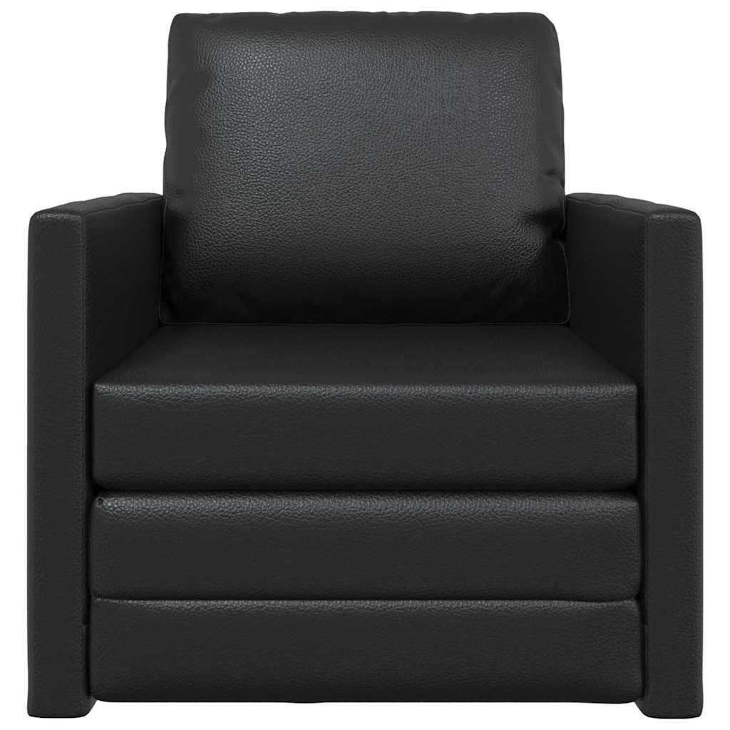 Divano Letto 60cm Nero Pelle Artificiale - Image 5