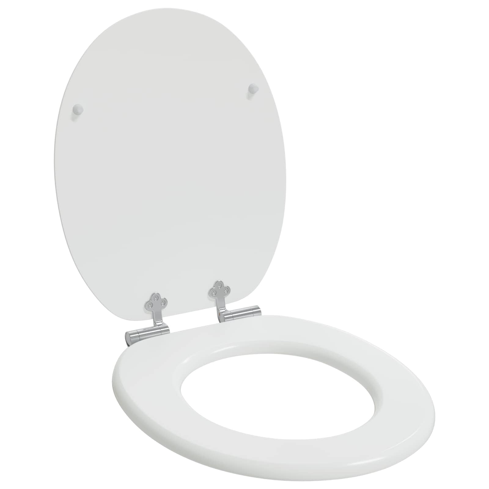 Sedile Del Wc Bianco 44 X 38 Cm Pannello Mdf