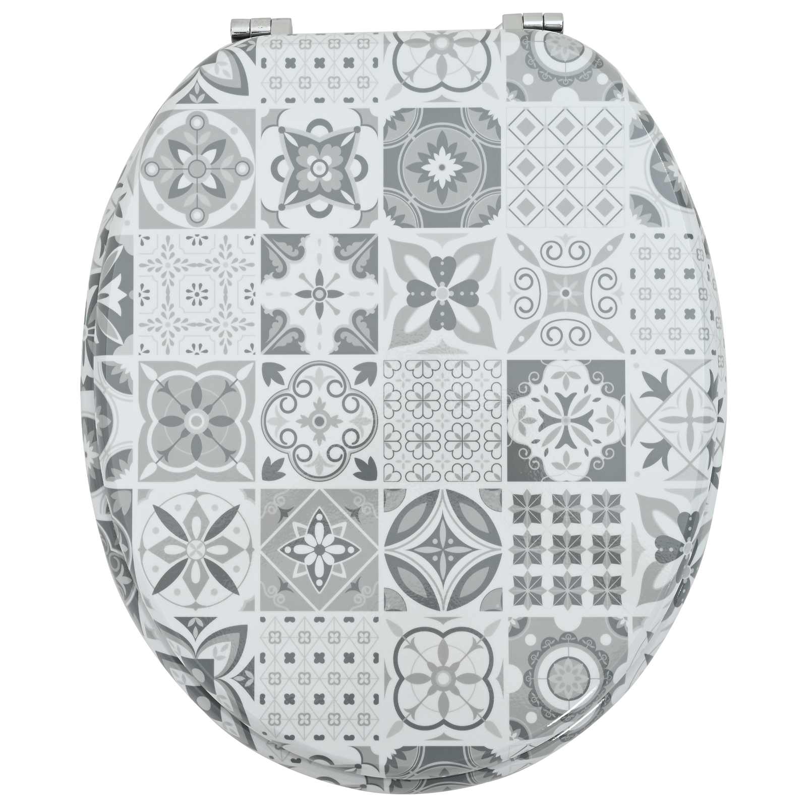Sedile Del Wc Grigio 44 X 38 Cm Pannello Mdf - Image 4