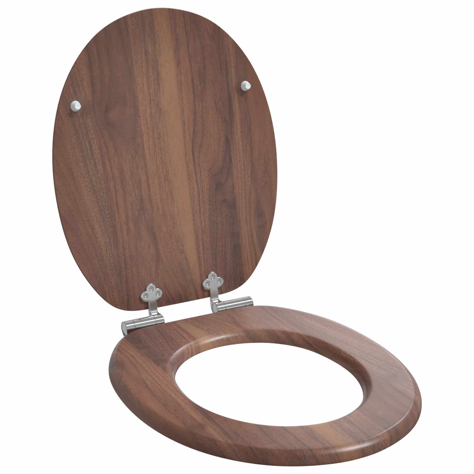 Sedile Del Wc Marrone 44 X 38 Cm Pannello Mdf