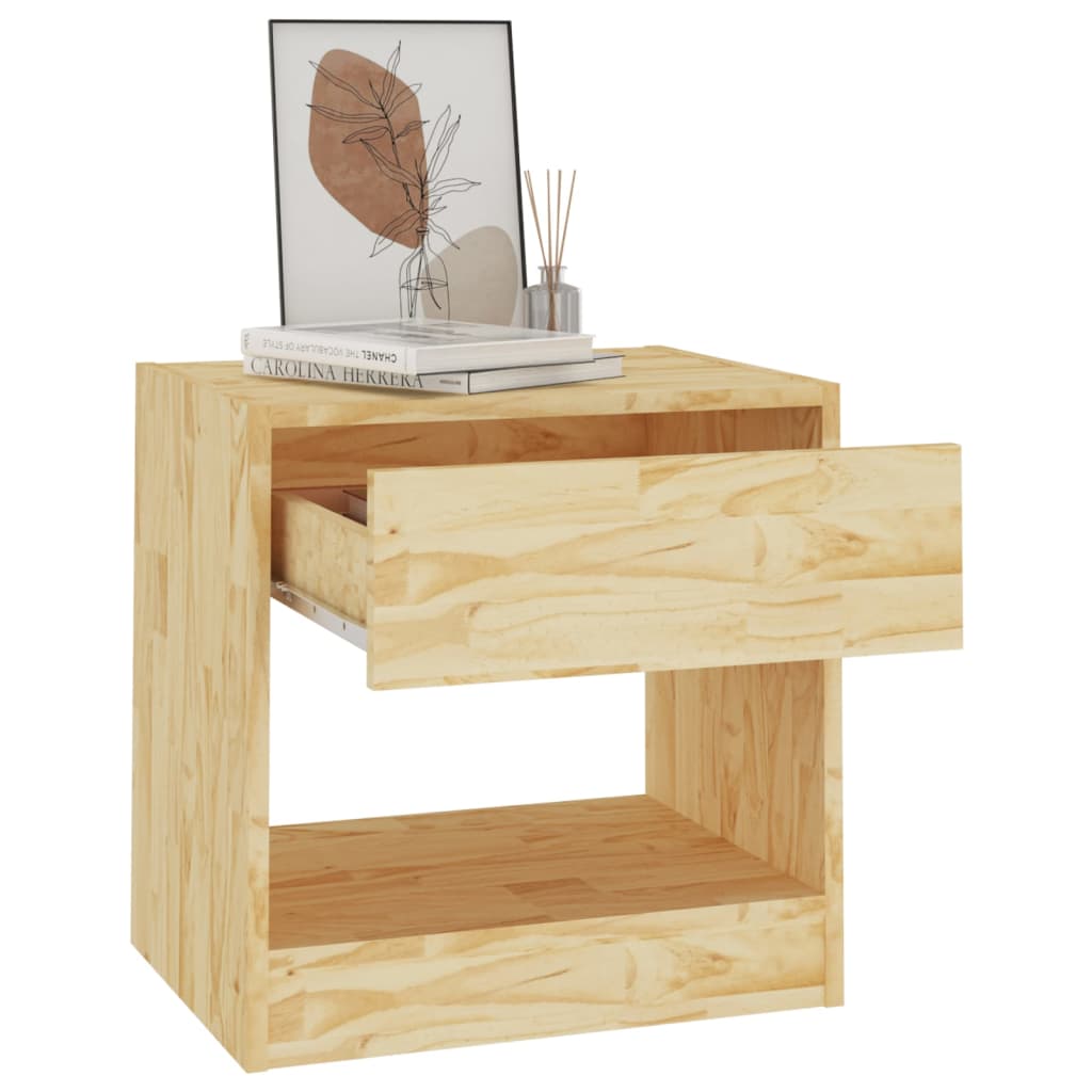 Comodino 40x31x40 Cm In Legno Massello Di Pino - Image 3