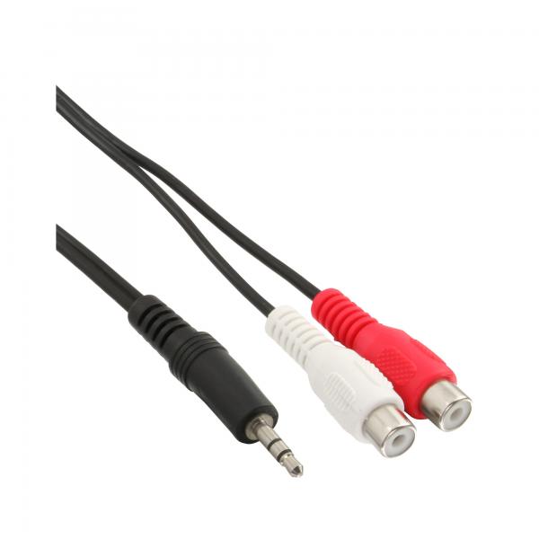 Cavo Rca/jack Inline - 2 Prese Rca Su Spinotto Jack Da 3,5 Mm - 1 M