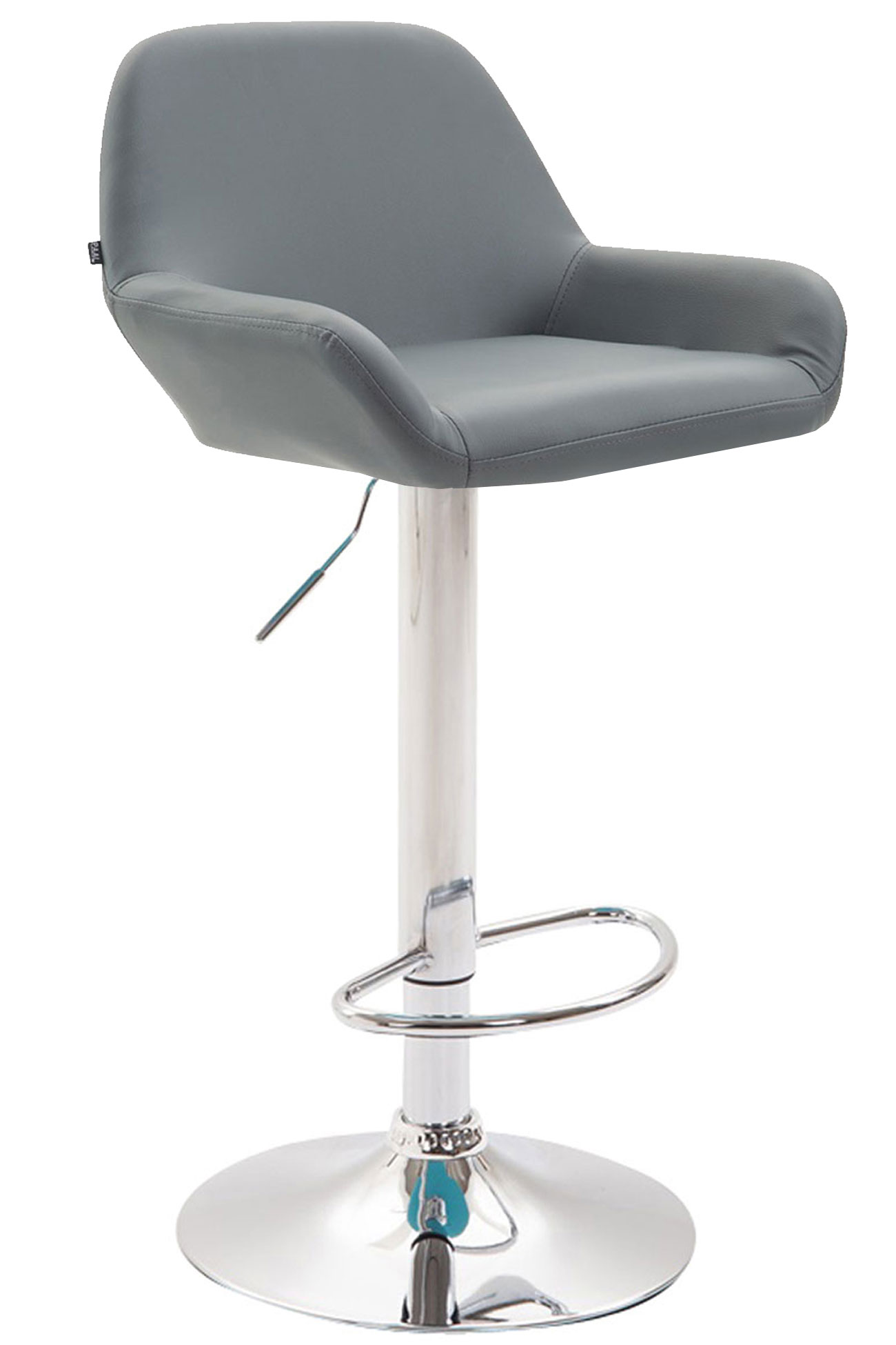 2er Set Barhocker Braga Kunstleder Chrom
