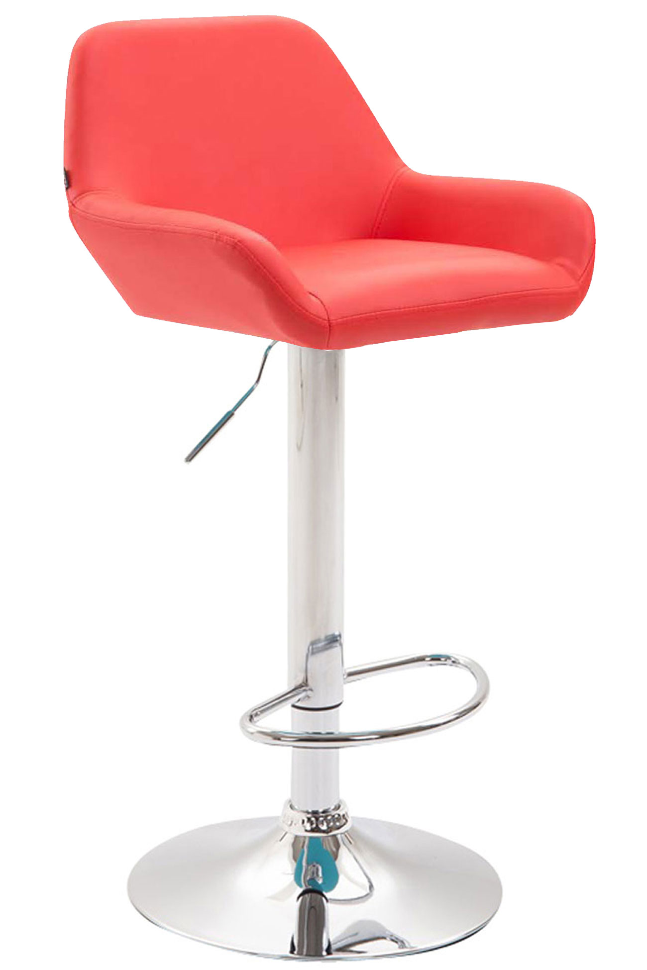 2er Set Barhocker Braga Kunstleder Chrom