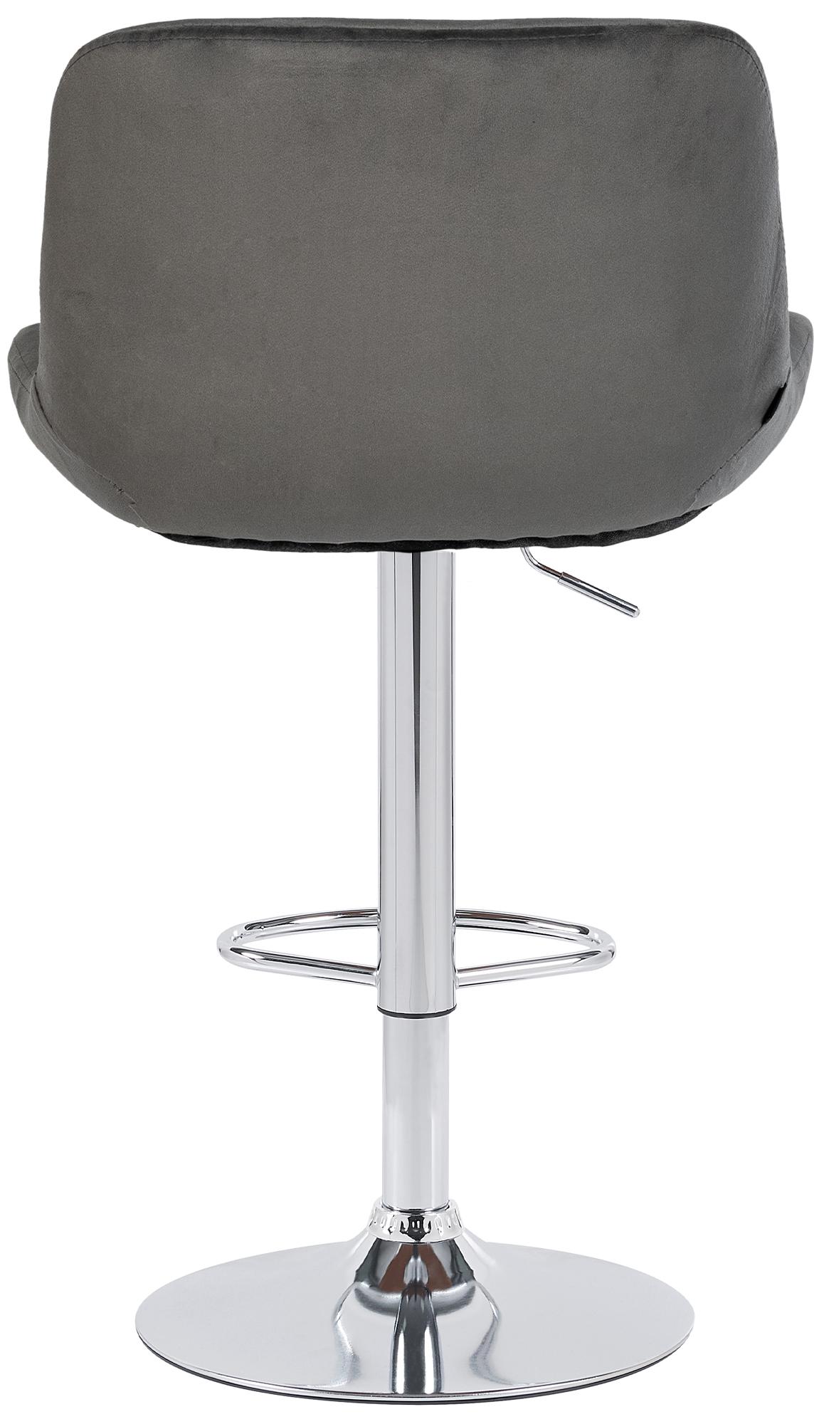 2er Set Barhocker Solon Chrom Samt