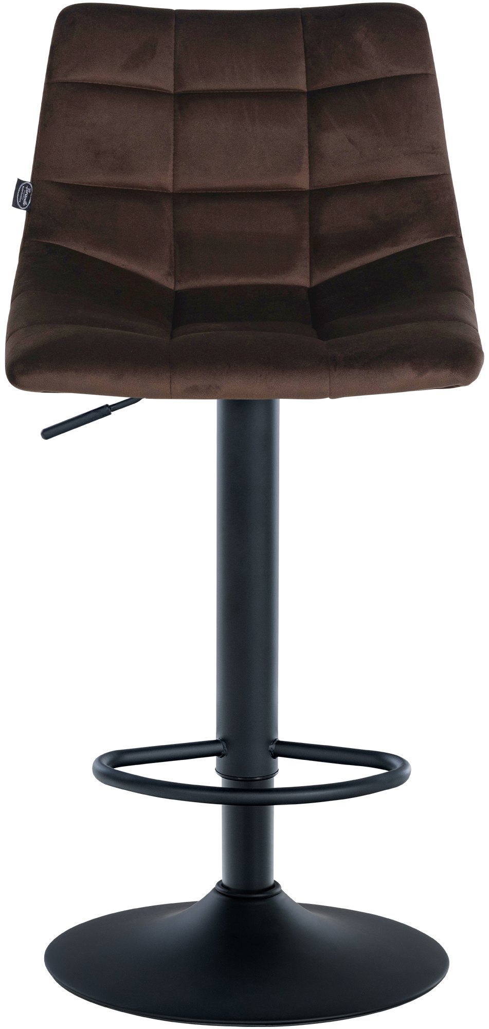 2er Set Barhocker Jerry Samt Schwarz - Image 4