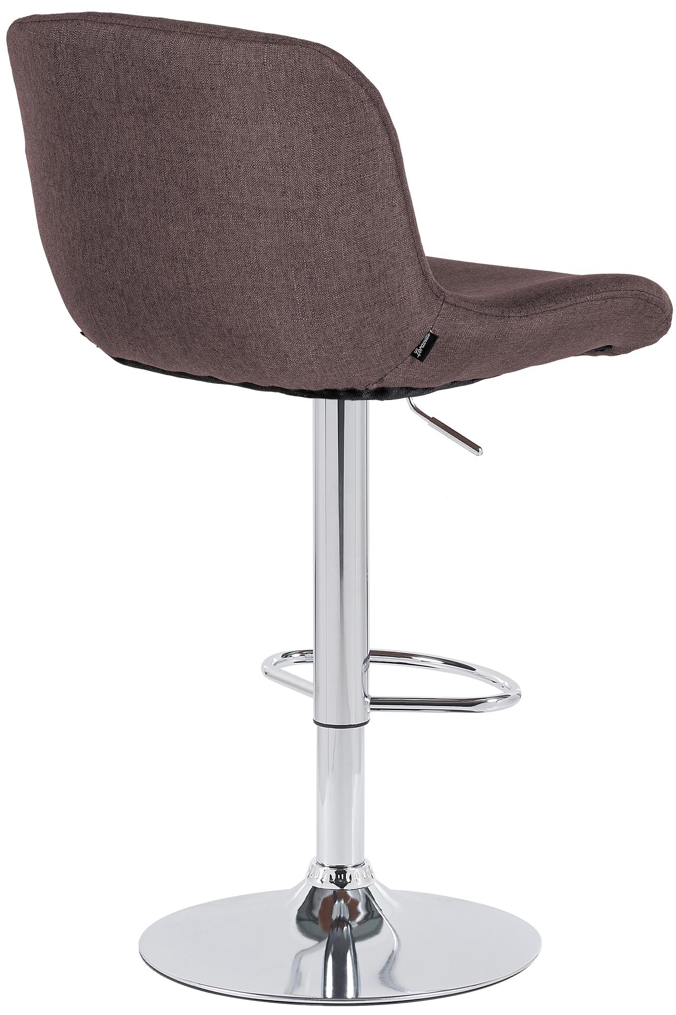 2er Set Barhocker Solon Chrom Stoff