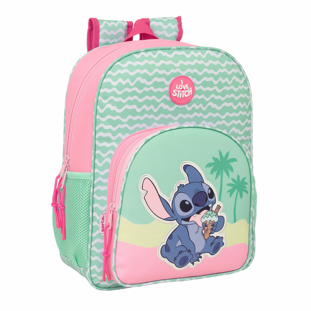 Zaino Scuola Lilo & Stitch Ice Cream Rosa 32 X 38 X 12 cm