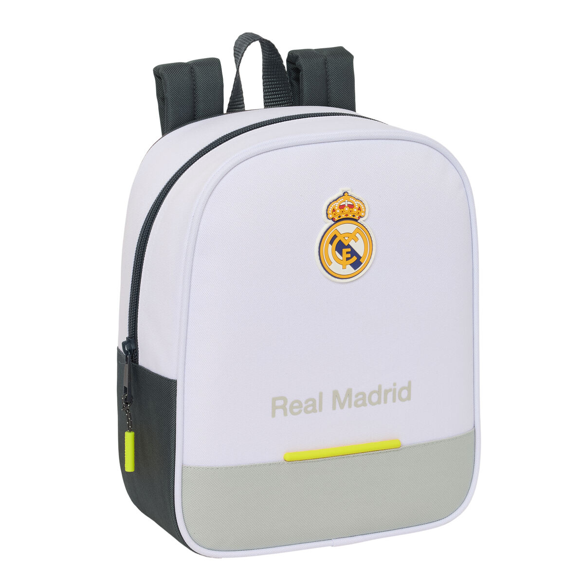 Zaino Scuola Real Madrid C.f. Bianco 22 X 27 X 10 cm