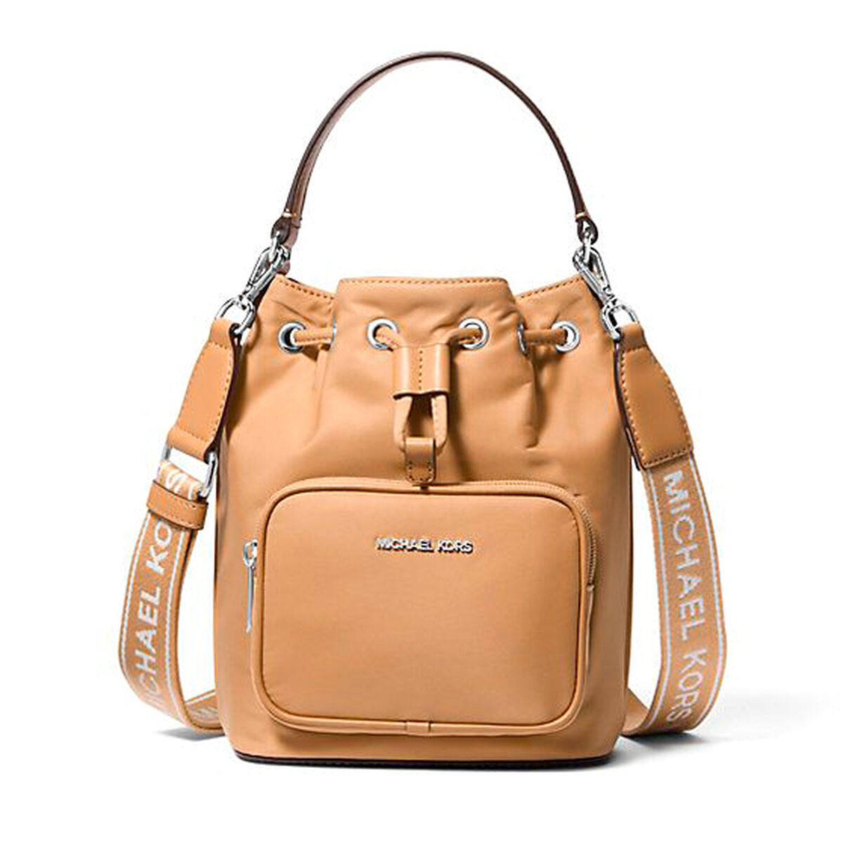Borsa A Tracolla Michael Kors Khai Marrone 17 X 20 X 11 cm