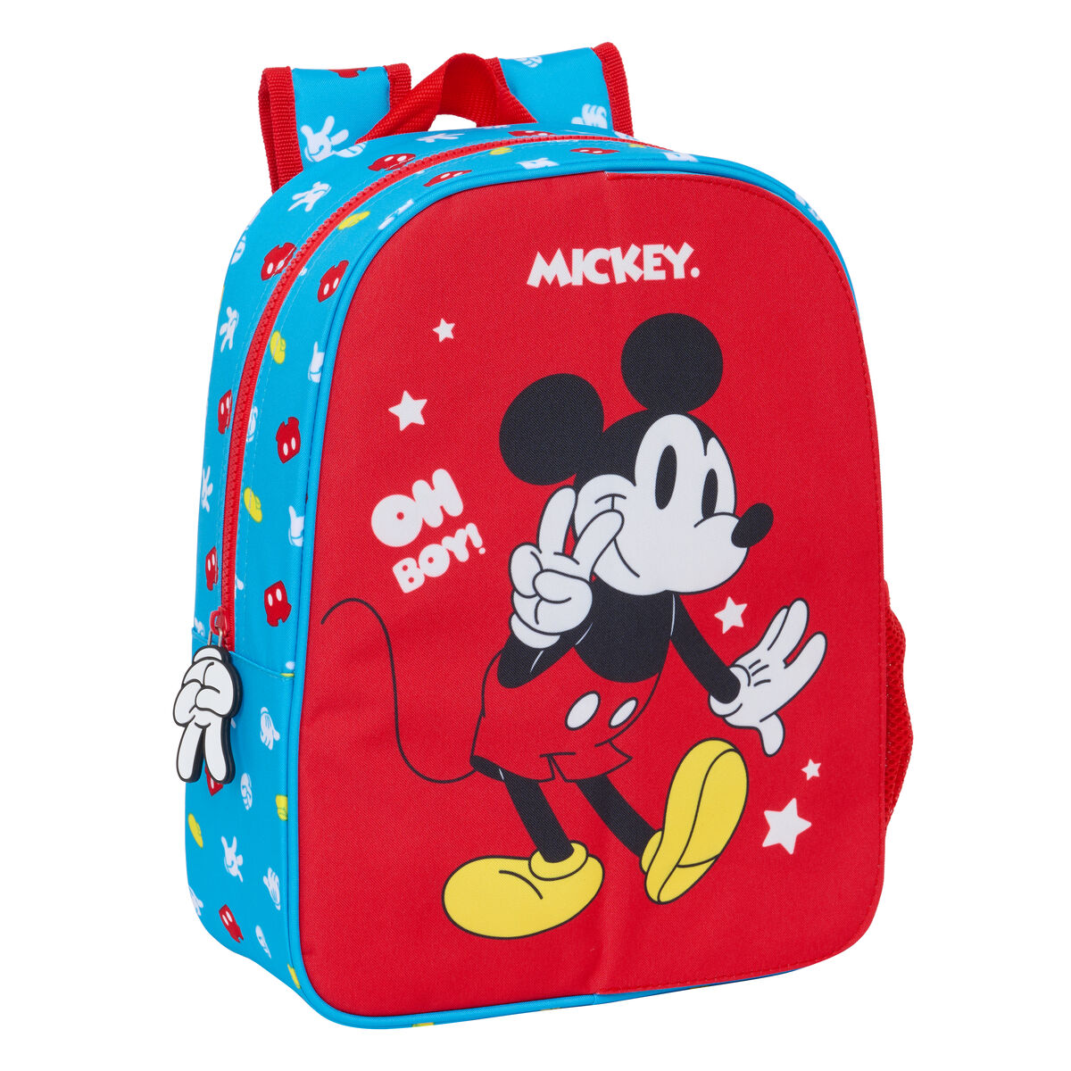 Zaino Scuola Mickey Mouse Clubhouse Fantastic Azzurro Rosso 26 X 34 X 11 cm