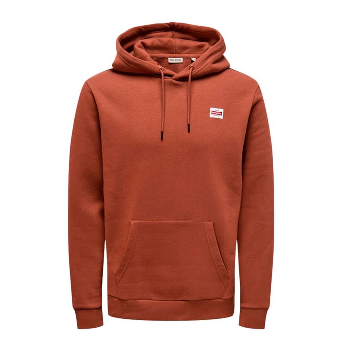 Felpa Con Cappuccio Uomo Only & Sons Onsdawson Reg Hoodie Vd Marrone Taglia:l