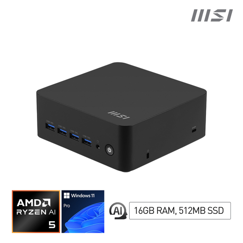 Msi Mini Pc Cubi Z Ai Ryzen 5 16gb 512gb Ssd Win 11 Pro