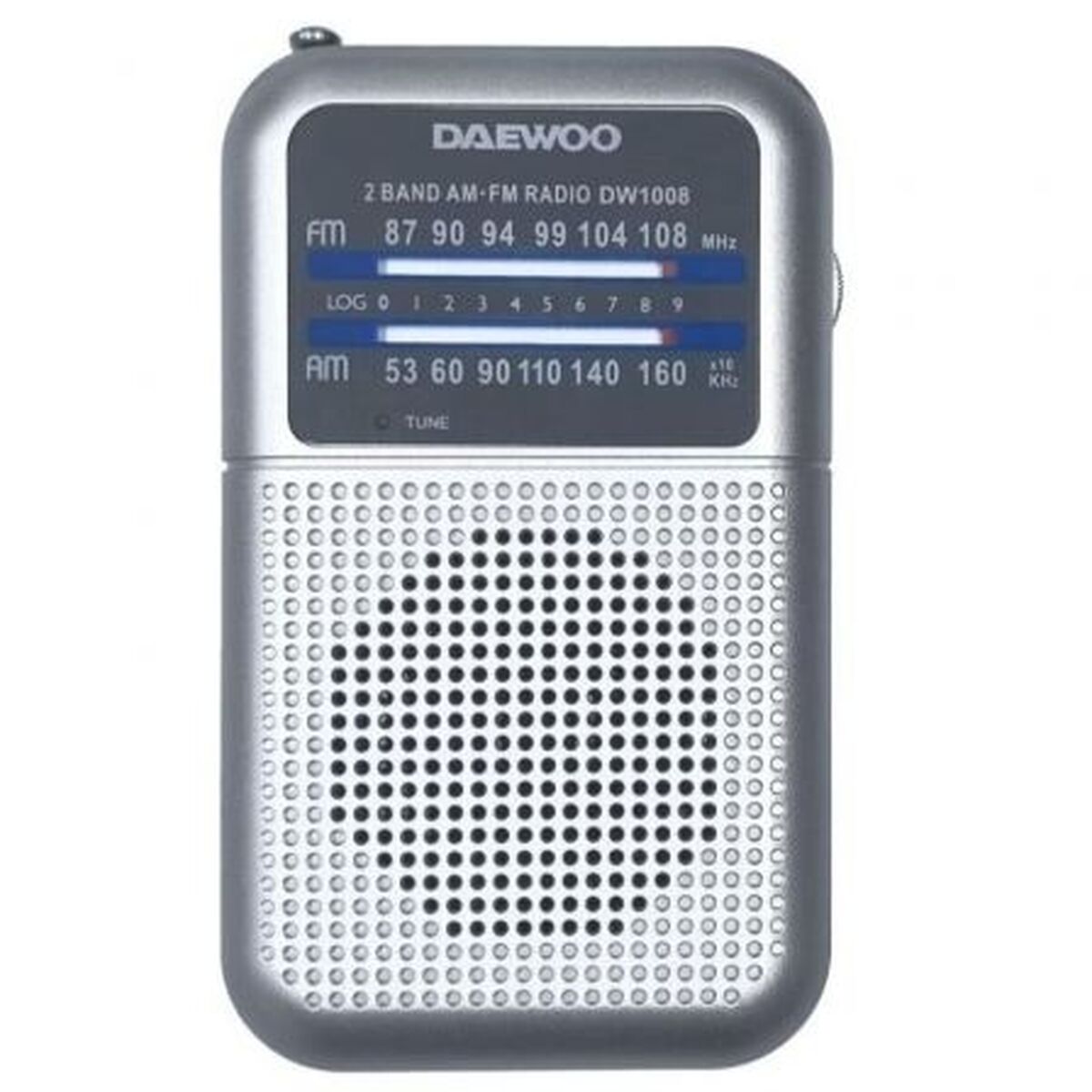 Radio Portatile Daewoo Dw1008sl Argentato Am/fm Retrò