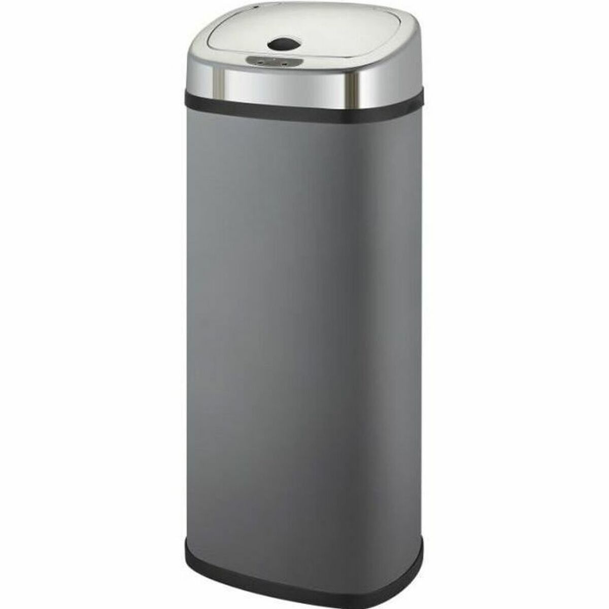 Secchio Della Spazzatura Kitchen Move Grigio Metallo Acciaio Inossidabile Abs 42 L