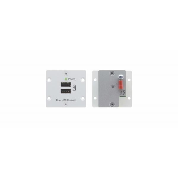 W-2uc - Wall Plate Insert &minus; Dual Usb Charger