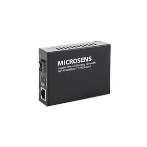 Microsens Gigabit Ethernet Bridge - Medienkonverter - Gige - 10basE-T, 100basE-Tx, 1000basE-T, 1000basE-X - RJ-45 / Sfp (minI-Gbic)