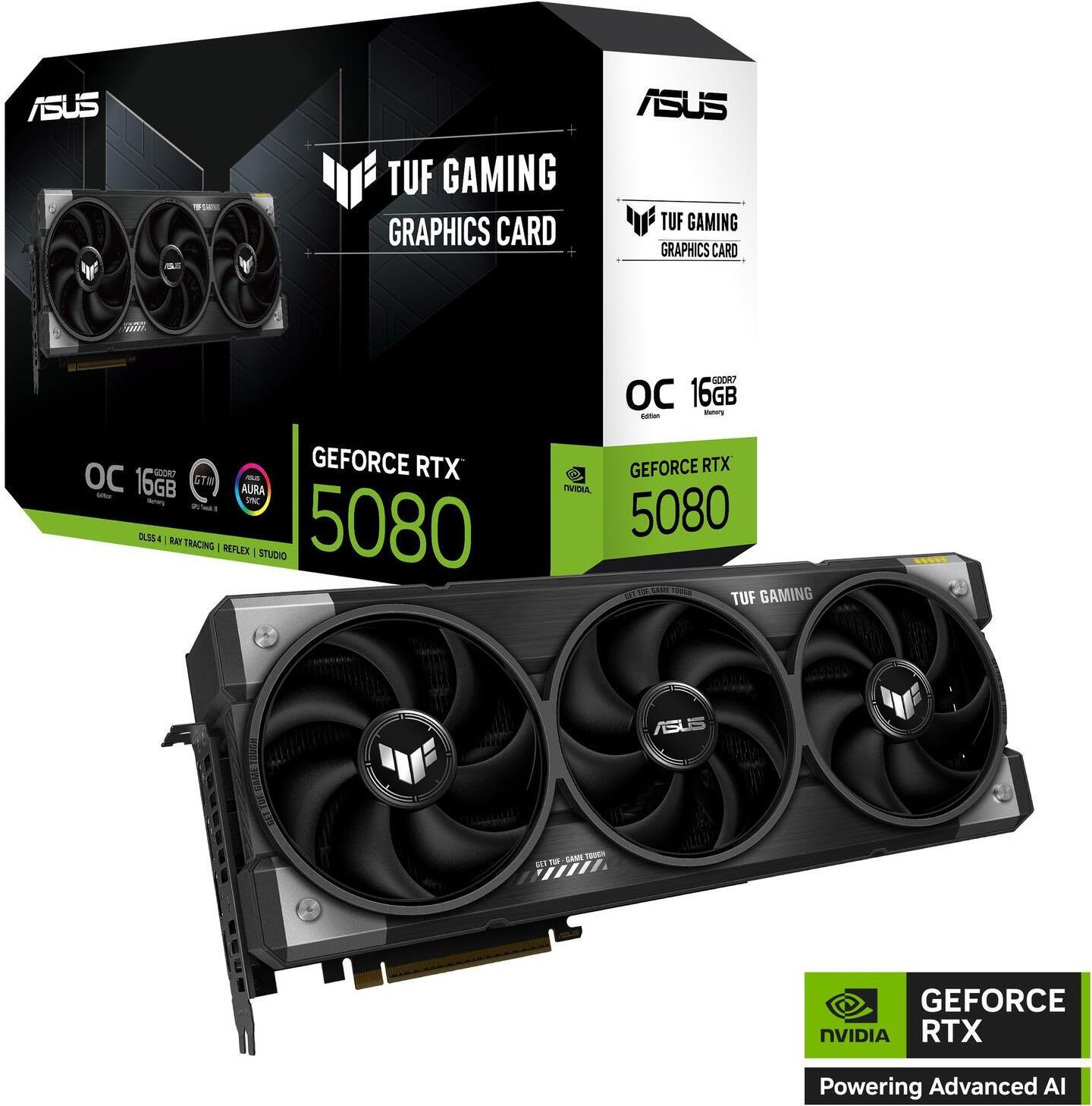 Asus Tuf Gaming Geforce Rtx 5080 Oc Edition 16384 Mb Gddr7 (90yv0m30-M0na00)