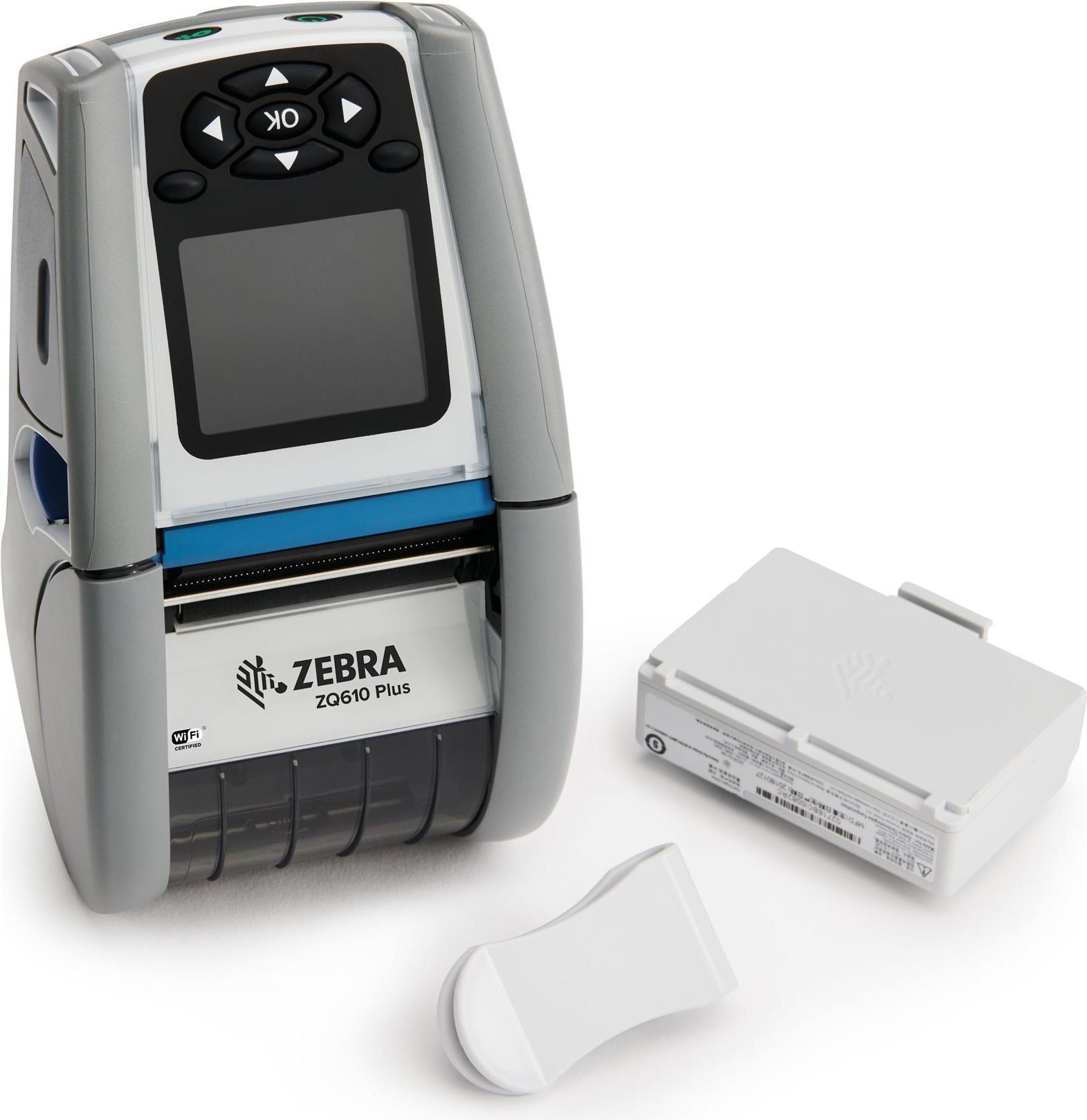 Zebra Zq600 Series Zq610 PluS-Hc - Etikettendrucker - Thermodirekt - Rolle (5,54 Cm) - 203 Dpi - WI-Fi(ax), Bluetooth 5,3, Usb, Rs232c, Nfc (zq61-Hux