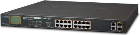 Planet FgsW-1822vhp - Switch - Nicht Verwaltet - 16 X 10/100 (poe+) + 2 X KombI-GigabiT-Sfp - Desktop - Poe+ (fgsW-1822vhp)