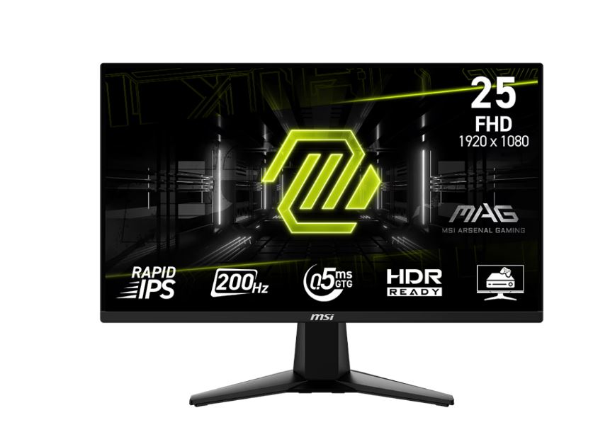 Msi Msi Mag 255fde E20 Gaming Monitor - 200 Hz, 0,5ms Gtg Rapid Ips Panel - 24,5" [energieklasse E] (9s6-3bc21M-044)