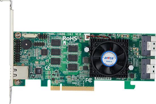 Areca ArC-1886-16i RaiD-Controller Pci Express X8 4.0 12 Gbit/s (arC-1886-16i)