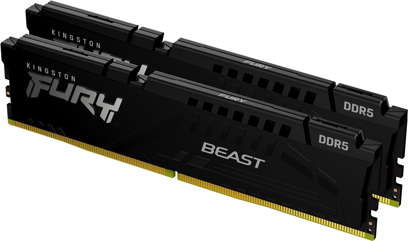 Kingston Fury Beast - Ddr5 - Kit - 128 Gb: 2 X 64 Gb - Dimm 288-Pin - 2800 Mhz / Pc5-44800 - Cl36 - 1.25 V - Ungepuffert - ON-Die Ecc - Schwarz (kf55