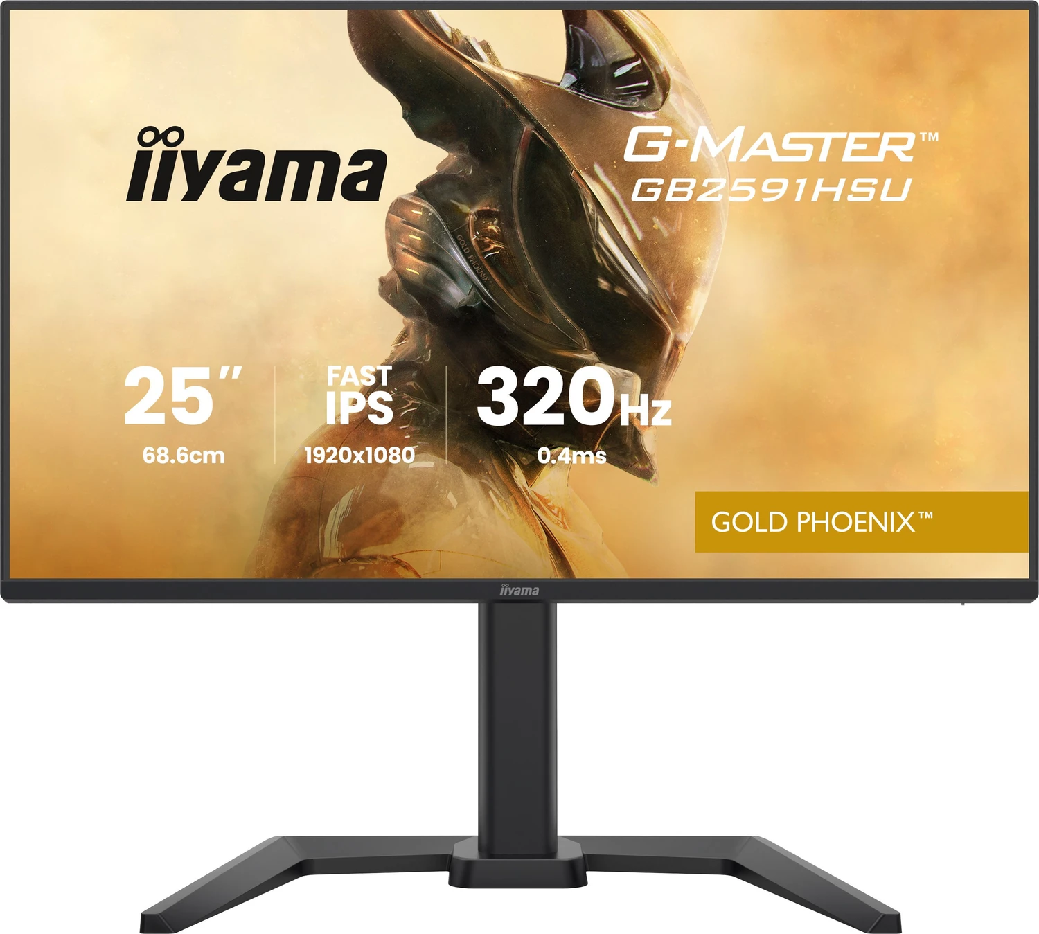 Iiyama G-Master Gb2591hsU-B1 Gold Phoenix GaminG-Monitor 68,6 Cm (24.5") Full Hd - Hdmi/dp/usb - Schwarz