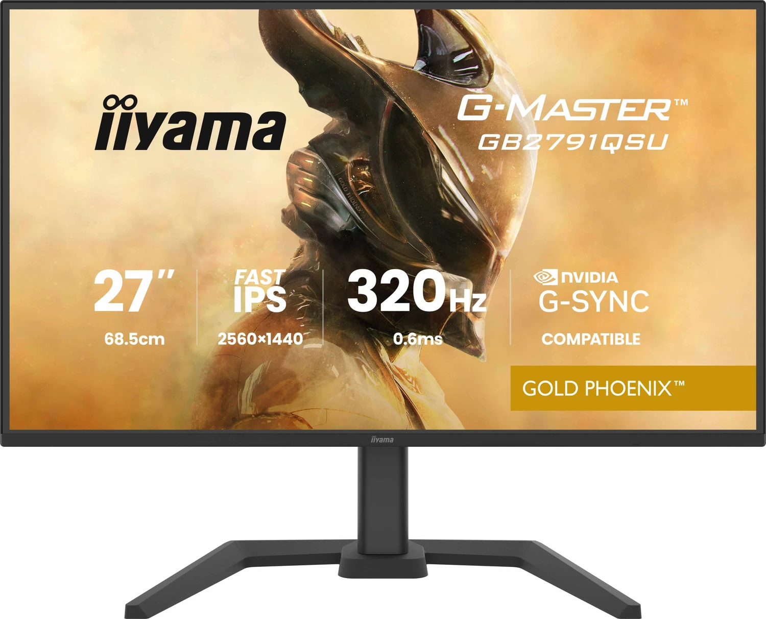Iiyama G-Master Gb2791qsU-B1 GaminG-Monitor 68,6 Cm (27") Qhd - Hdmi/dp/usb - Schwarz