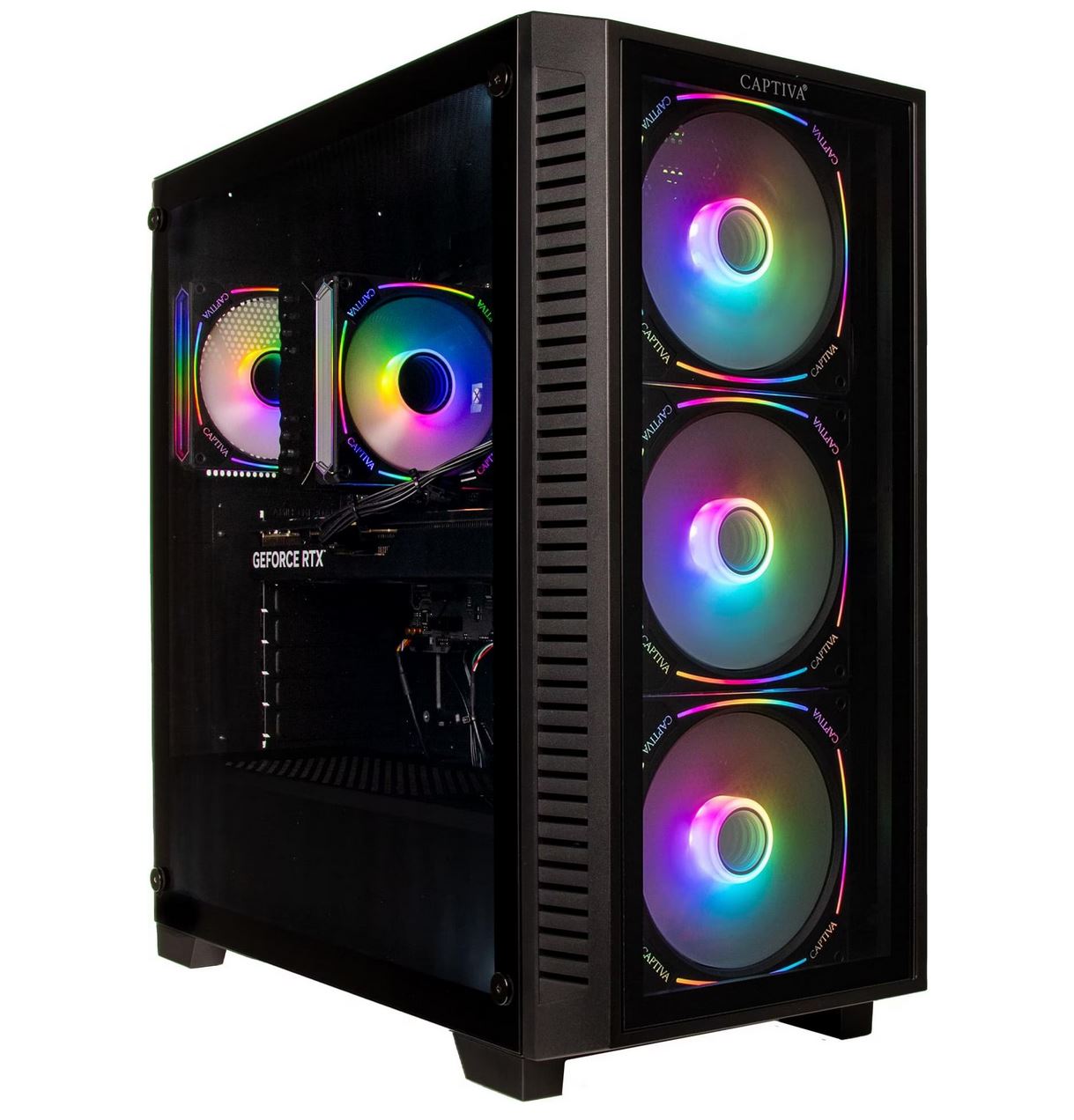 Captiva Pc Advanced Gaming R98-814 (ryzen 7 7800x3d/rtx5060 Ti 8gb Gddr7/ssd 1tb/32gb/wlan/windows 11 Home 64-Bit) (98814)