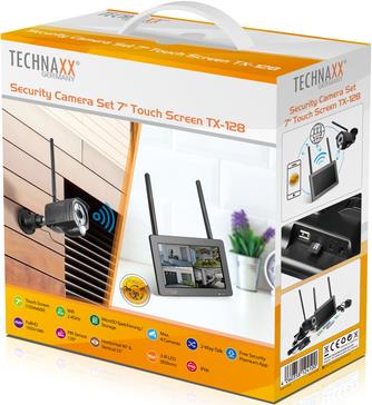 Technaxx TX-128 4880 Funk, Kabellos, Wlan IP-FunK-ÜberwachungS-Set 4-Kanal Mit 1 Kamera 1920 X 1080 Pixel (4880)