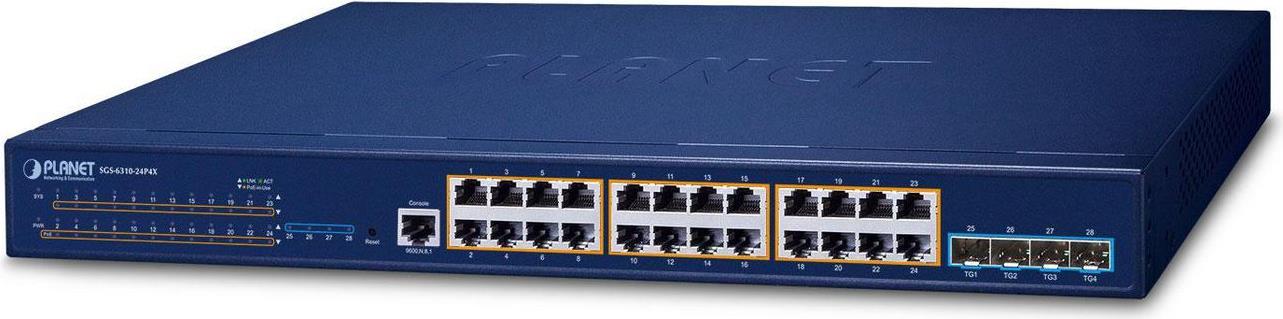 Planet L3 24*ge Poe+ 4*10g Sfp+ Managed SgS-6310-24p4x (sgS-6310-24p4x)