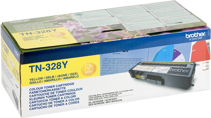 Brother Toner TN-328y - Yellow - Kapazität: 6.000 Seiren (tn328y)