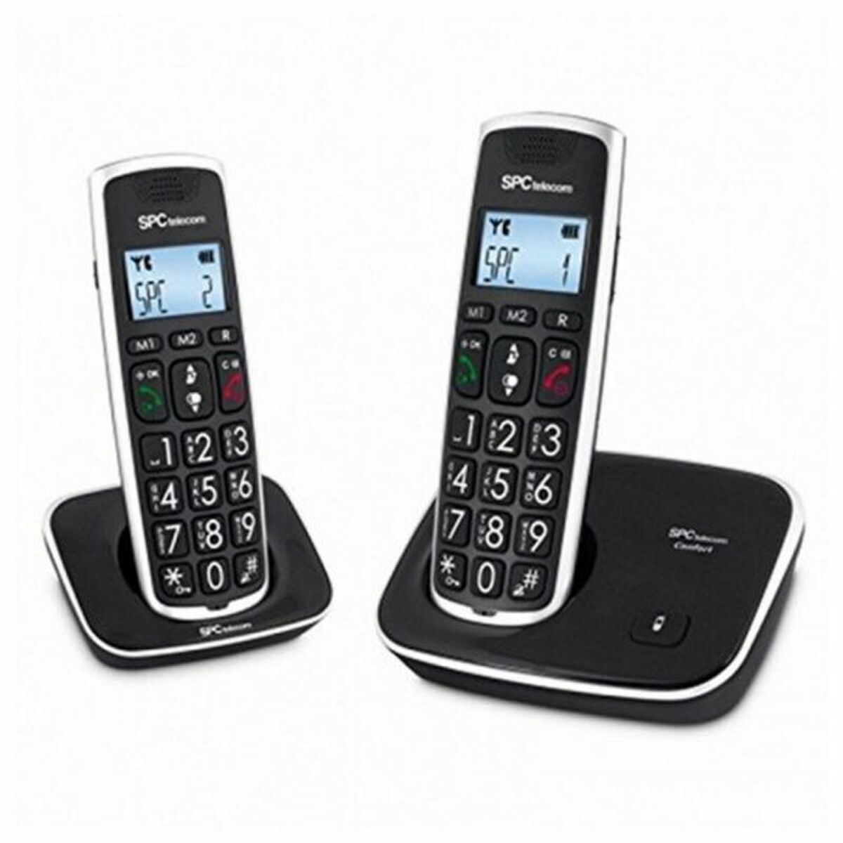 Telefono Senza Fili Telecom 7609n (2 Pcs) Nero