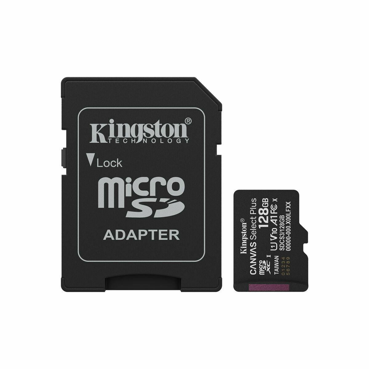 Scheda Di Memoria Micro Sd Con Adattatore Kingston Sdcs3/128gb 128 gb