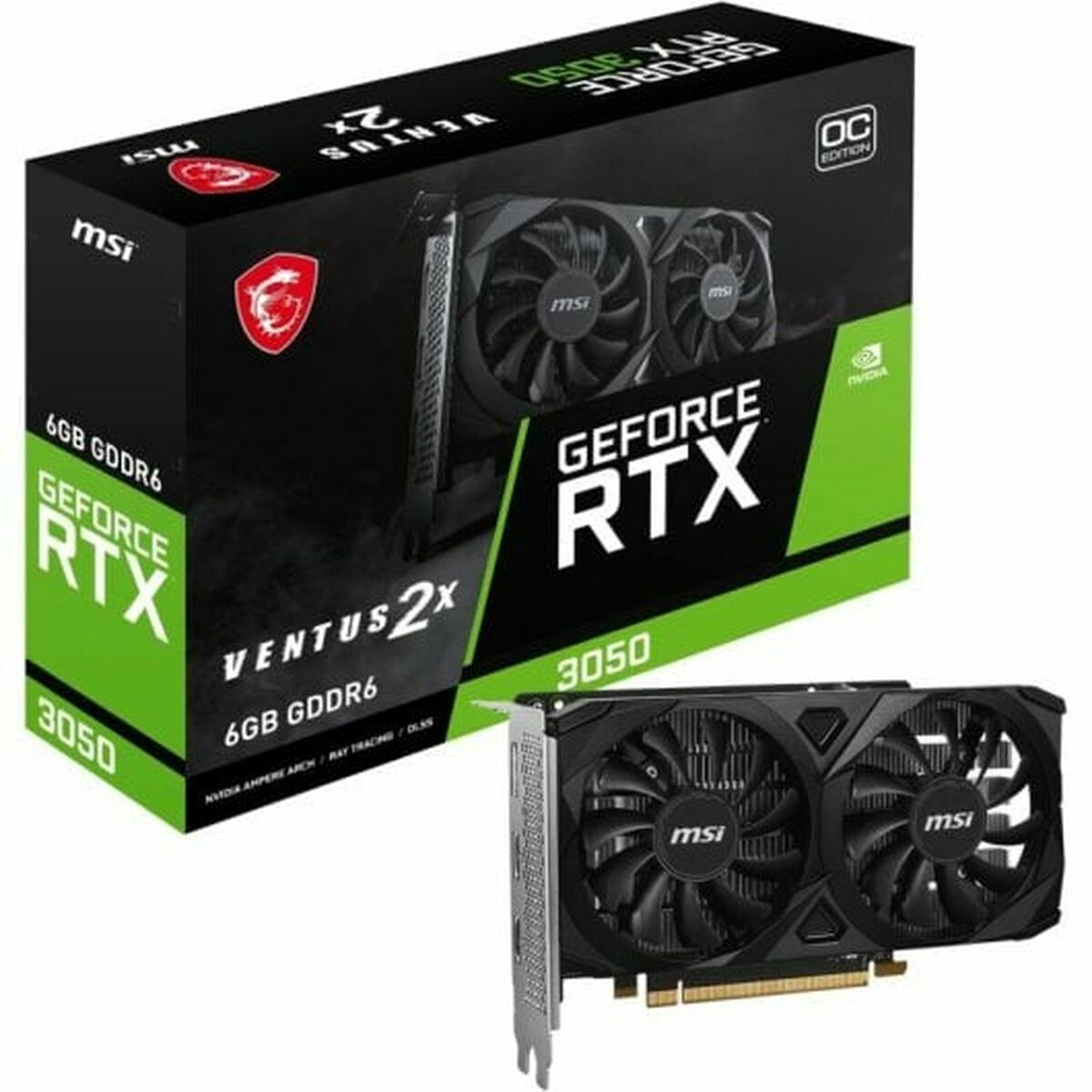 Scheda Grafica Msi Nvidia Geforce Rtx 3050 6 Gb Gddr6