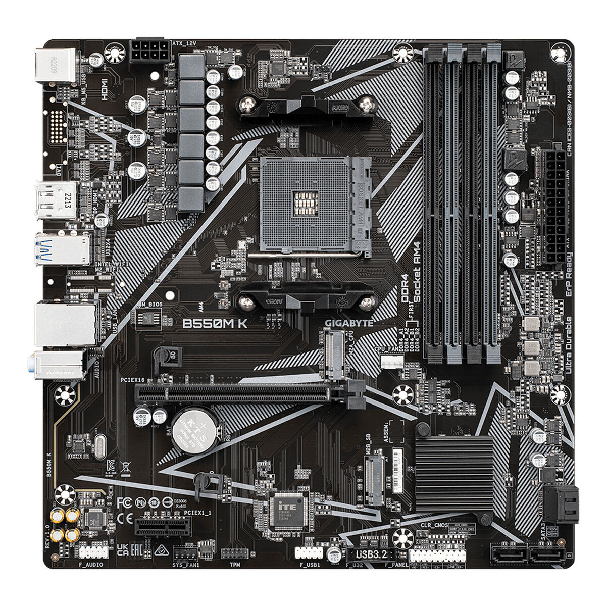 Scheda Madre Gigabyte Amd B550 Amd Amd Am4 - Image 6