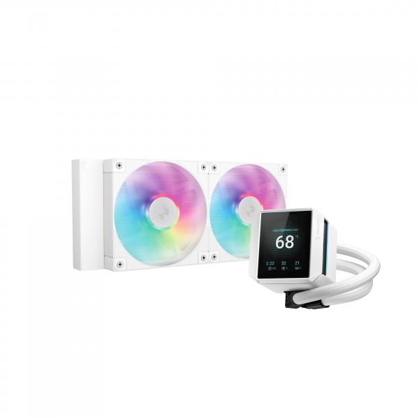 Deepcool Mystique 240 Wh Argb Processore Raffreddatore Di Liquidi Tutto In Uno 12 Cm Bianco 1 Pz (deepcool Mystique 240 Wh Argb Liquid Cpu Cooler Wit